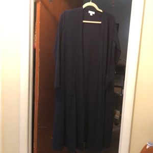 Dark blue LuLaRoe duster